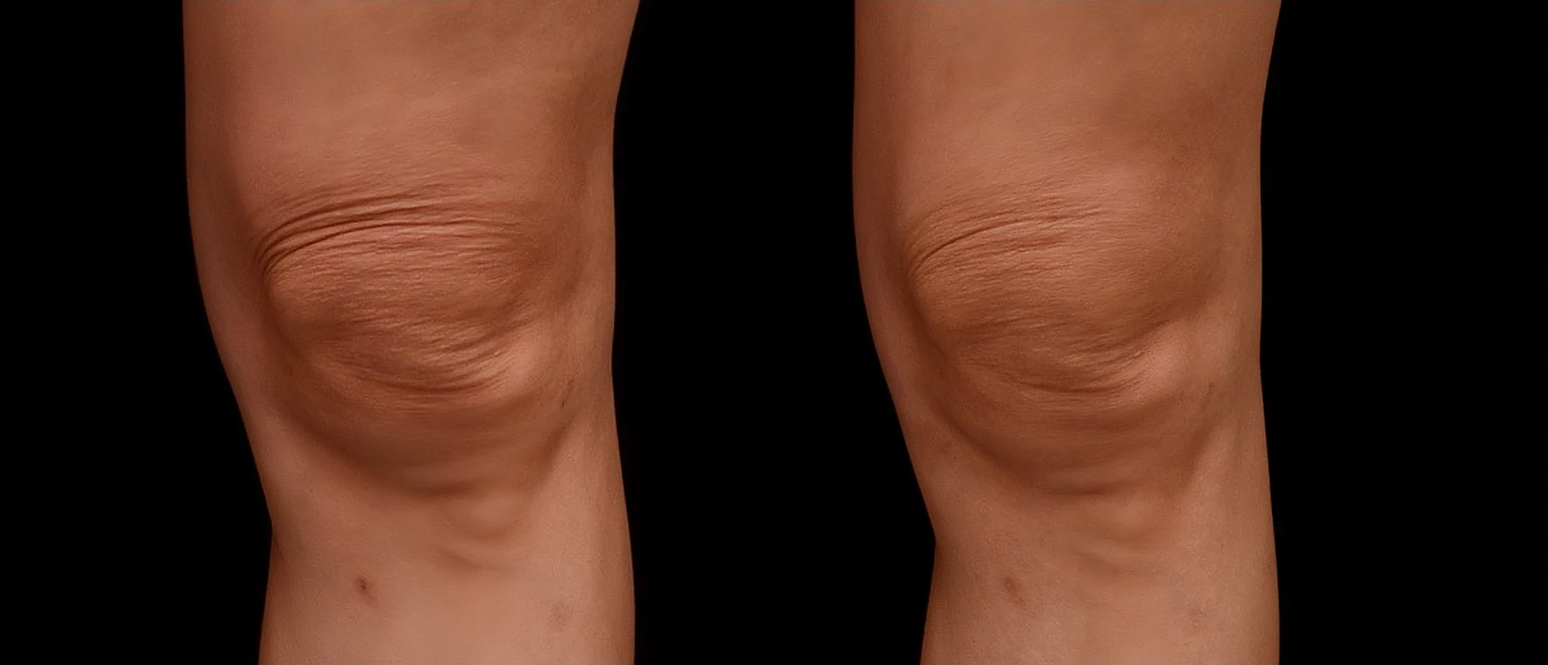 二代美國音波合併再生針Radiesse改善膝蓋皺紋案例